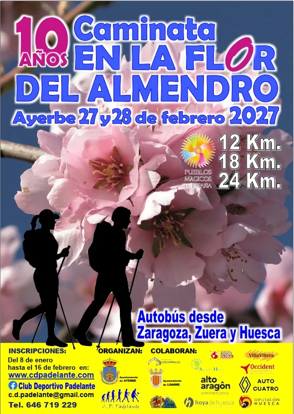 Cartel Caminata en la Flor del Almendro
